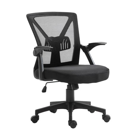 Καρέκλα γραφείου BF2130 mesh ύφασμα χρώμα μαύρο 61x57x91/101εκ.
