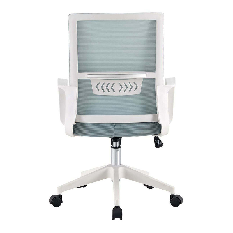 BF2965 Office Armchair White/Mesh Grey-Blue