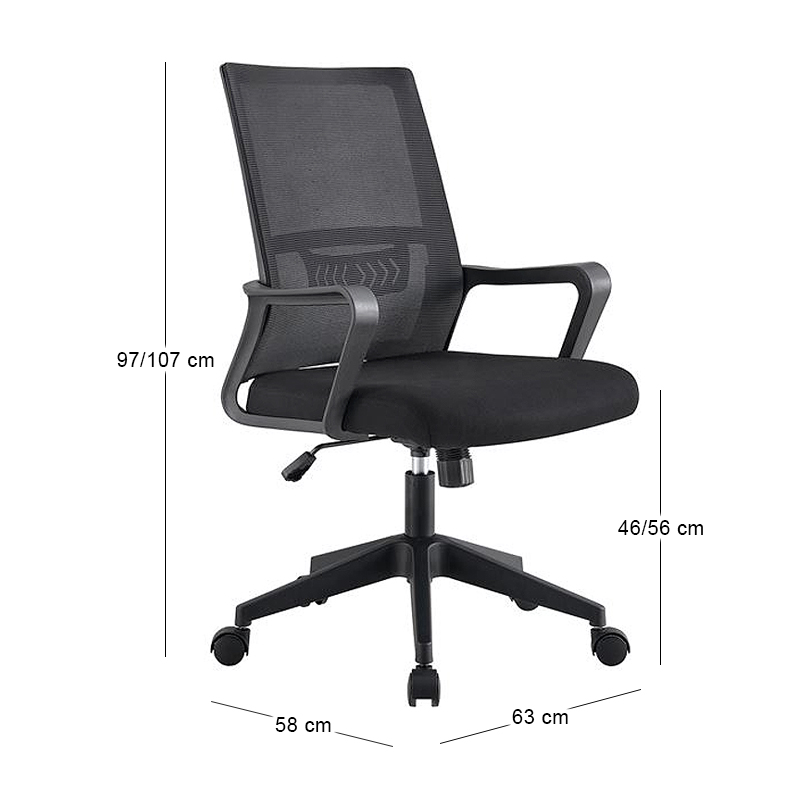BF2965 Office Armchair Mesh Black