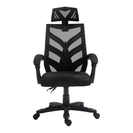 Καρέκλα γραφείου BF2980 ύφασμα mesh χρώμα μαύρο 60x66x111/121εκ.