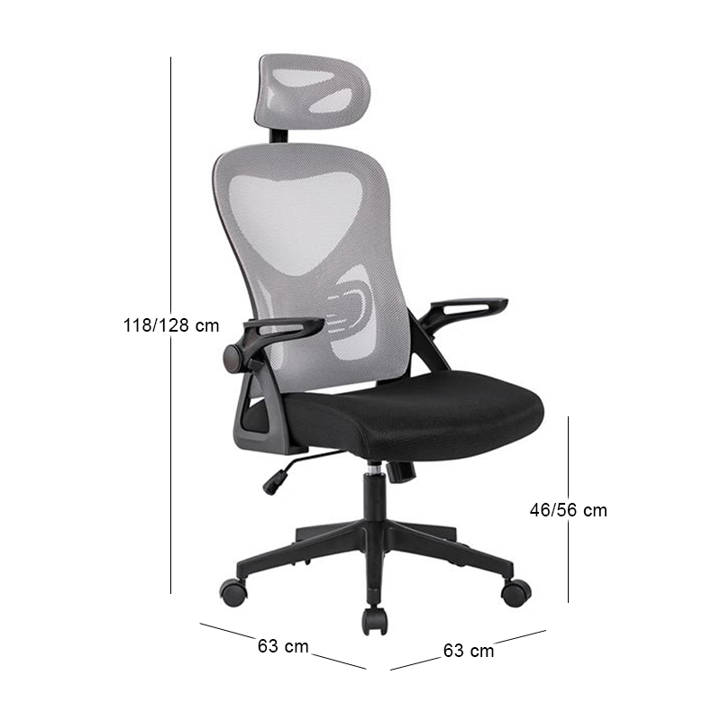 BF3050 Office Armchair Mesh Black/Grey