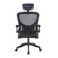 Καρέκλα γραφείου BF3055 ύφασμα mesh χρώμα μαύρο 60x60x110/120εκ.