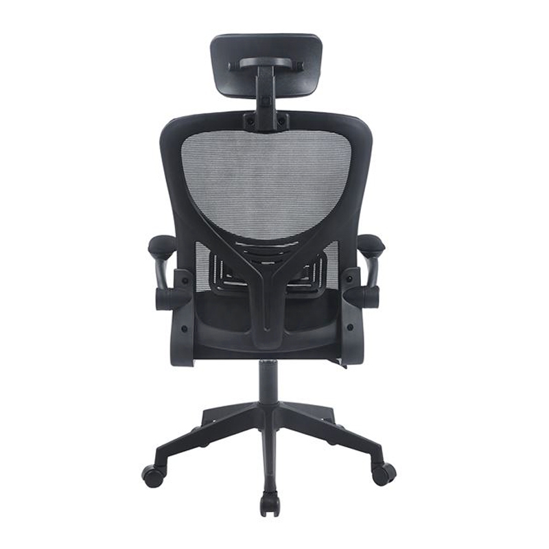 Καρέκλα γραφείου BF3055 ύφασμα mesh χρώμα μαύρο 60x60x110/120εκ.
