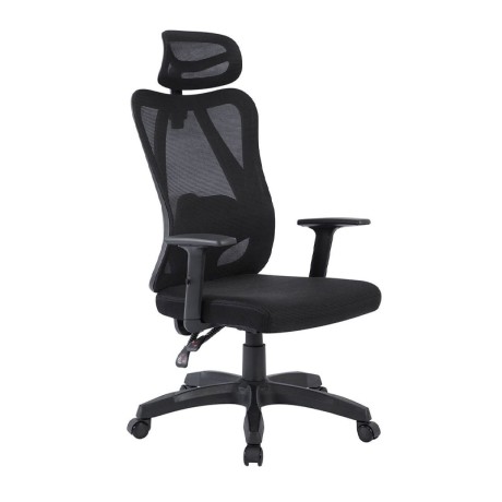 Καρέκλα γραφείου BF3750 ύφασμα mesh χρώμα μαύρο 68x68x116/126εκ.