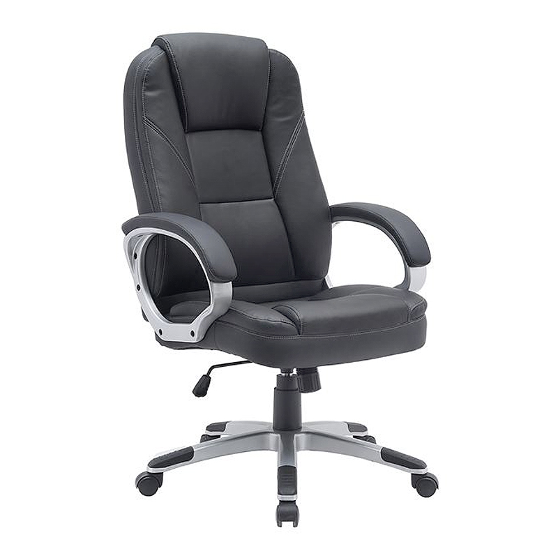 BF6950W Πολυθρόνα Γραφείου Διευθυντή, Pu Μαύρο 68x75x112/122cm