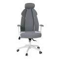 BF8300 Manager Armchair Grey Microfiber/White Pu