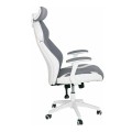 BF8300 Manager Armchair Grey Microfiber/White Pu