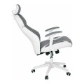 BF8300 Manager Armchair Grey Microfiber/White Pu