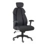 Καρέκλα γραφείου BF8300 microfiber - τεχνόδερμα χρώμα μαύρο 64x72x122/130εκ.
