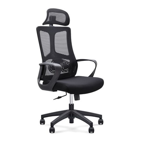 Καρέκλα γραφείου BF8600 ύφασμα mesh χρώμα μαύρο 68x68x124/134εκ.