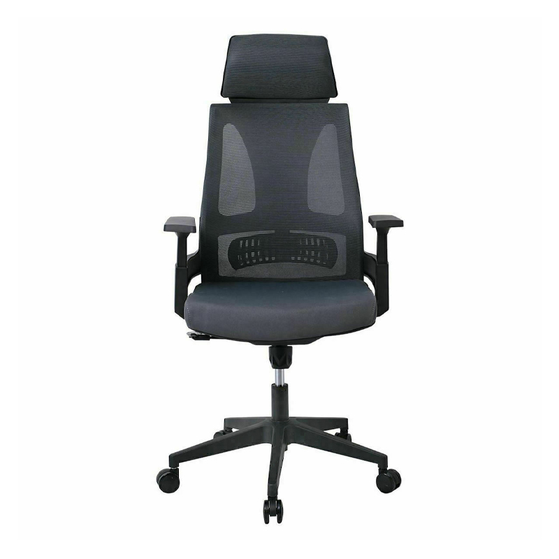 BF8750 Πολυθρόνα Γραφείου Διευθυντή Mesh Γκρι - Ύφασμα Γκρι