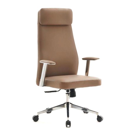 Καρέκλα γραφείου BF8800 τεχνόδερμα χρώμα cappuccino 68x68x120/128εκ.