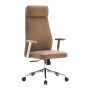 Καρέκλα γραφείου BF8800 τεχνόδερμα χρώμα cappuccino 68x68x120/128εκ.