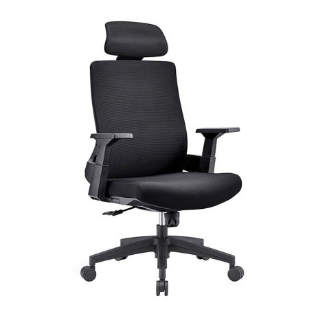 Καρέκλα γραφείου BF8900 ύφασμα mesh χρώμα μαύρο 64x66x116/128εκ.