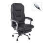 Καρέκλα γραφείου BF9350 με massage τεχνόδερμα χρώμα μαύρο 70x73x118/128εκ.