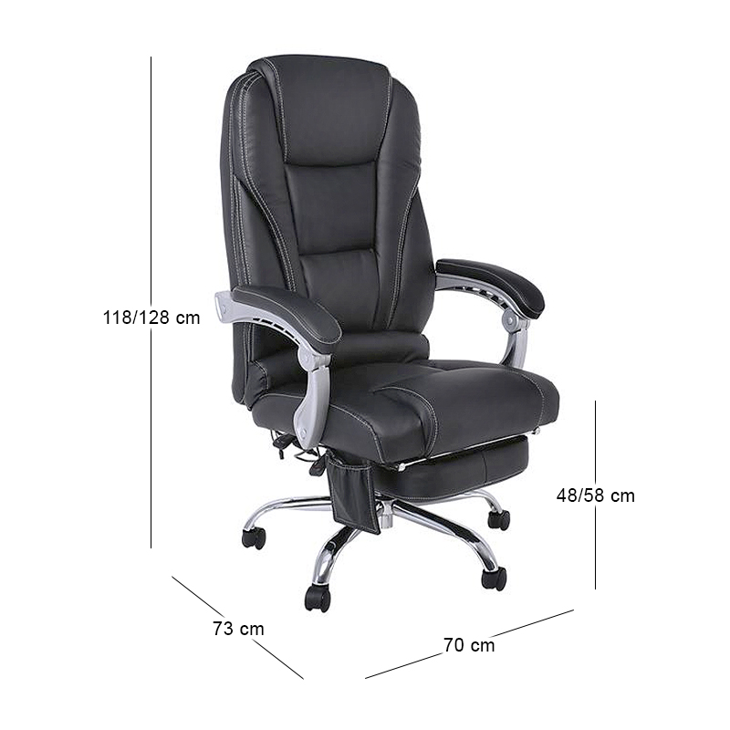 BF9350 Massage-Relax Πολυθρόνα Pu  Μαύρο