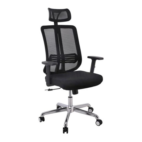 Καρέκλα γραφείου BF9500 ύφασμα mesh χρώμα μαύρο 68x72x115/123εκ.