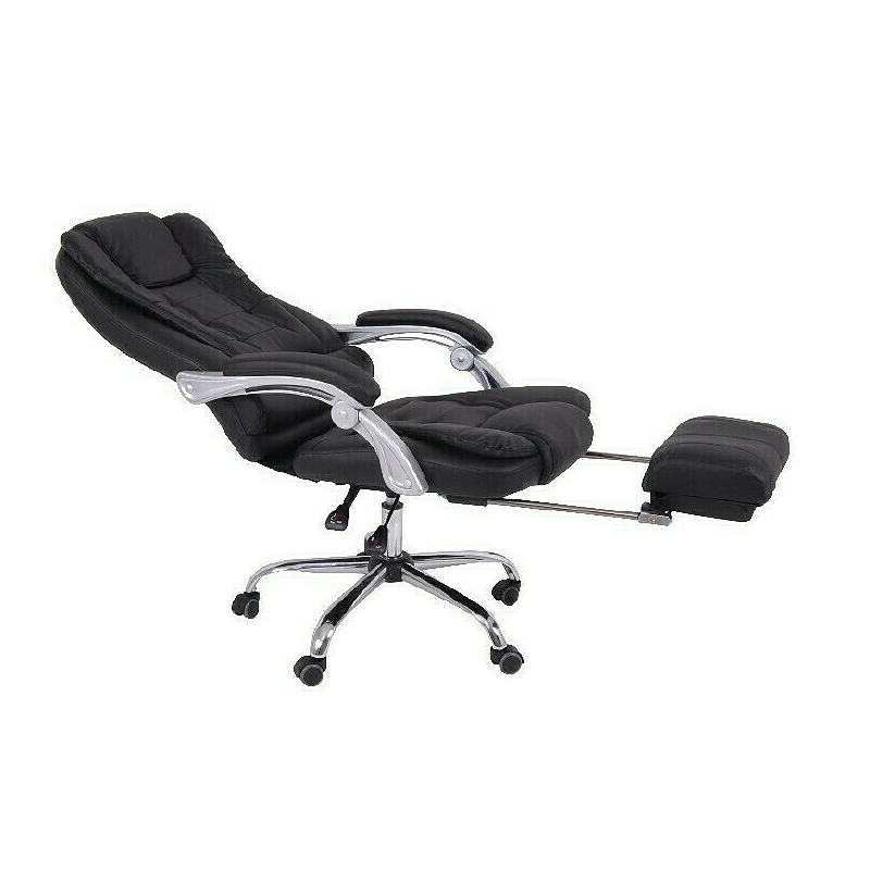 Καρέκλα διευθυντή relax από τεχνόδερμα PU σε χρώμα μαύρο 67x72x120/128εκ.