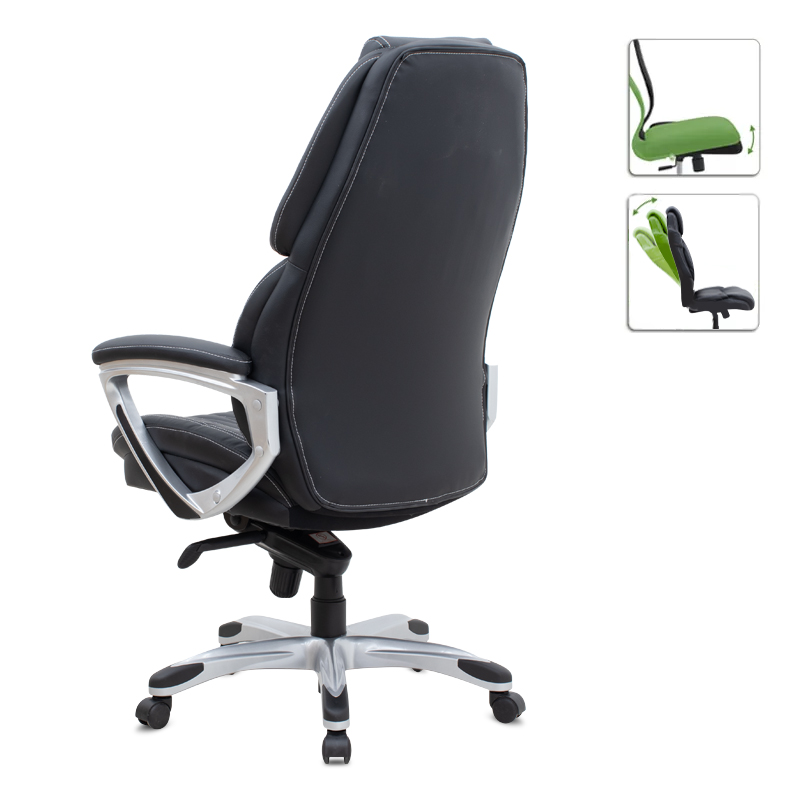 Duke Megapap  office chair with PU leather in black color 72x70x120/125cm.
