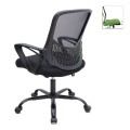 Καρέκλα γραφείου Freda Megapap με ύφασμα Mesh χρώμα μαύρο 65x65x90/100εκ.