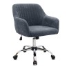Lana Megapap office chair with linen fabric in antracite color 61x61x80/90cm.