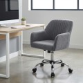 Lana Megapap office chair with linen fabric in grey color 61x61x80/90cm.