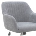 Lana Megapap office chair with linen fabric in grey color 61x61x80/90cm.