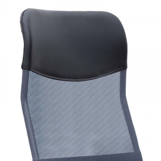 Marco Megapap office chair with Mesh fabric in grey - black color 62x59x110/120cm.