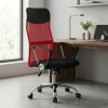 Marco Megapap office chair with Mesh fabric in red - black color 62x59x110/120cm.