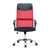 Marco Megapap office chair with Mesh fabric in red - black color 62x59x110/120cm.