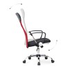 Marco Megapap office chair with Mesh fabric in red - black color 62x59x110/120cm.