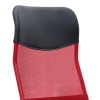 Marco Megapap office chair with Mesh fabric in red - black color 62x59x110/120cm.