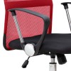 Marco Megapap office chair with Mesh fabric in red - black color 62x59x110/120cm.