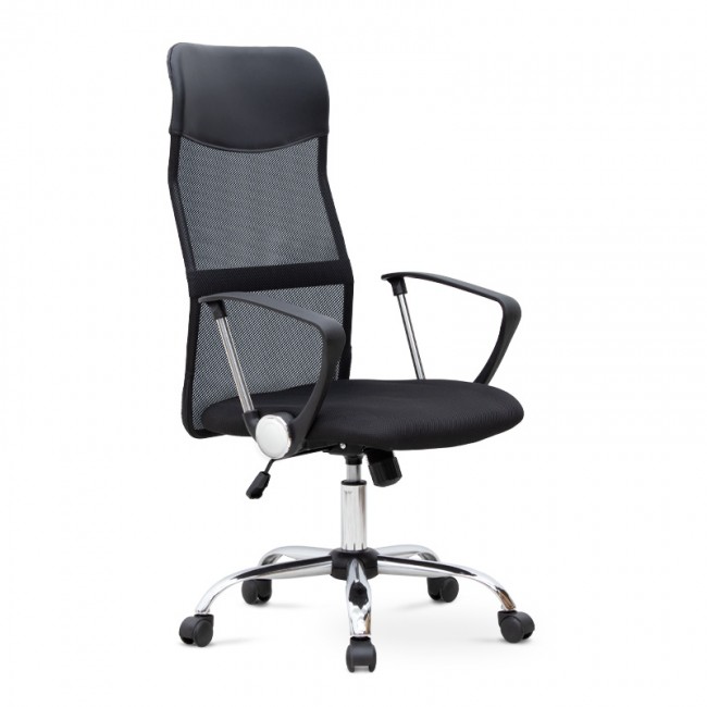 Marco Megapap office chair with Mesh fabric in black color 62x59x110/120cm.