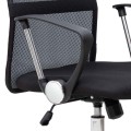 Marco Megapap office chair with Mesh fabric in black color 62x59x110/120cm.