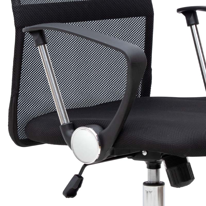 Marco Megapap office chair with Mesh fabric in black color 62x59x110/120cm.