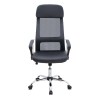 Ovis Megapap office chair with PU and Mesh fabric in black color 63x63x119/129cm.