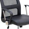 Ovis Megapap office chair with PU and Mesh fabric in black color 63x63x119/129cm.