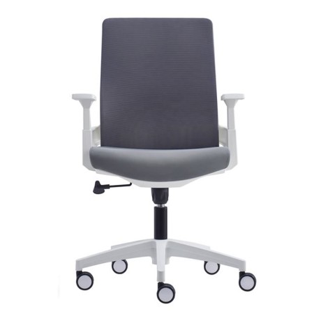 Καρέκλα γραφείου παιδική BF8950 ύφασμα mesh χρώμα γκρι - λευκό 64x64x98/110εκ.