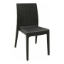 DAFNE Plastic Chair Brown (Rattan Look)