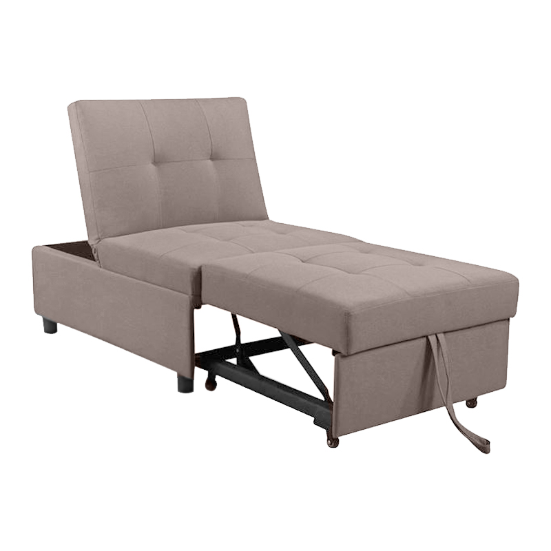 Καρέκλα - Κρεβάτι IMOLA με ύφασμα σε χρώμα cappuccino 75x106x90εκ.