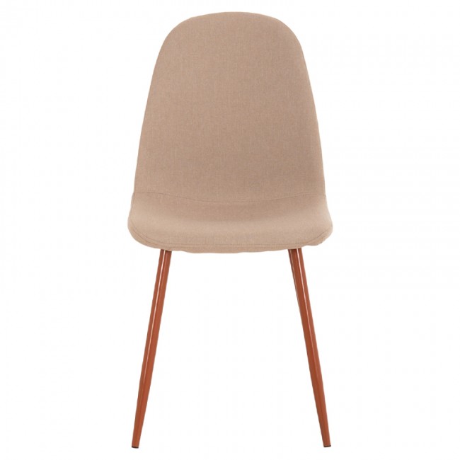 ΚΑΡΕΚΛΑ LEONARDO HM00100.07 ΥΦΑΣΜΑ ΜΠΕΖ ΚΑΙ ΚΑΦΕ ΜΕΤΑΛΛΙΚΑ ΠΟΔΙΑ 45x48x89.5Υεκ.