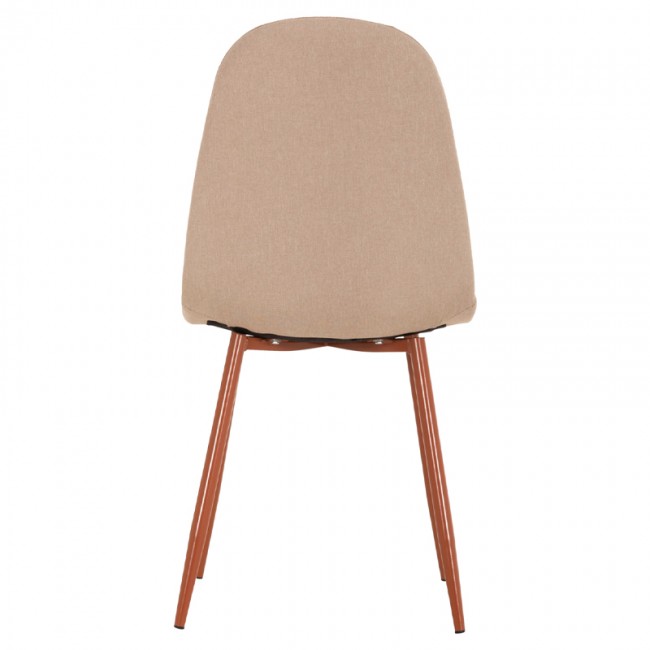 ΚΑΡΕΚΛΑ LEONARDO HM00100.07 ΥΦΑΣΜΑ ΜΠΕΖ ΚΑΙ ΚΑΦΕ ΜΕΤΑΛΛΙΚΑ ΠΟΔΙΑ 45x48x89.5Υεκ.