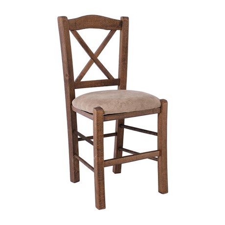 METRO Beech Chair Impregnation Walnut/Suede Beige