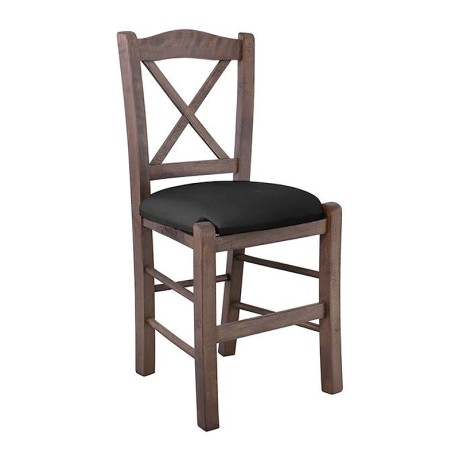 METRO Beech Chair Impregnation Walnut/Pu Black