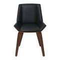 NUMAN Chair Walnut/Pu Black