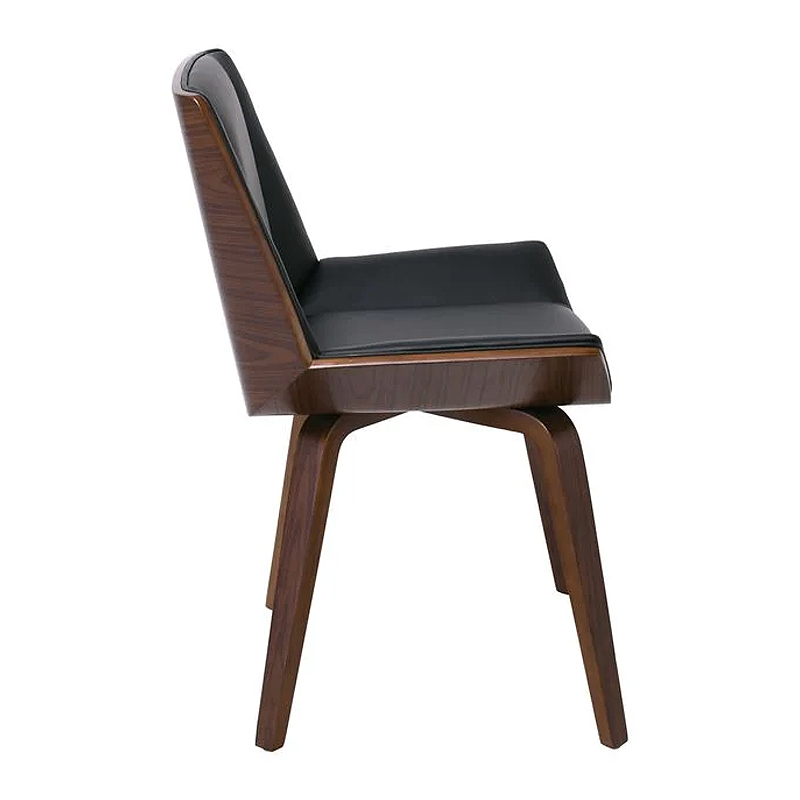 NUMAN Chair Walnut/Pu Black