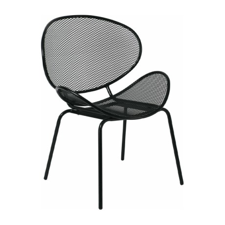 OLIVER Chair K/D Metal Mesh Black