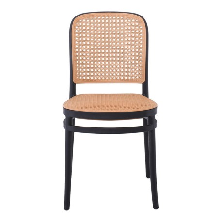 FLORENCE Stacking Chair PP Black/Beige