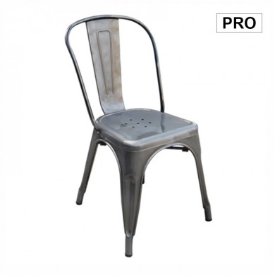 Καρέκλα Relix Pro στοιβαζόμενη μεταλλική χρώμα metal rust 45x51x85εκ.